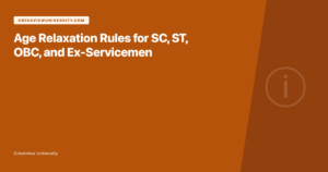 Age relaxation rules for reserved categories