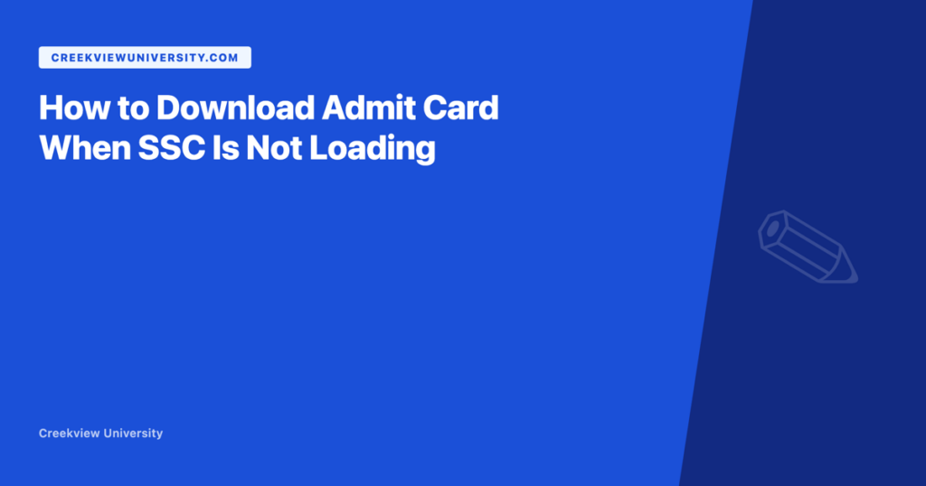 Cover download admit card ssc