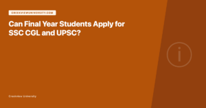 Can final year students apply for government exams
