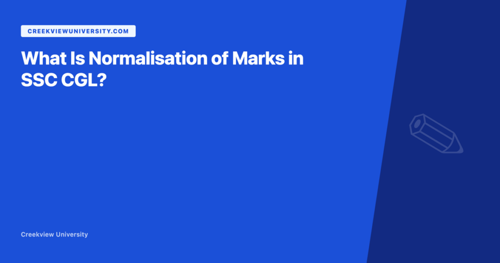 Cover normalisation marks ssc cgl